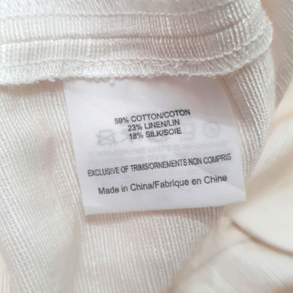 Tory Burch Blended Linen Silk Textured Pants - Picture 5 of 10